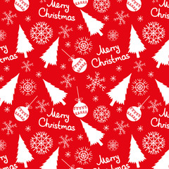 seamless pattern of christmas elements - 57710413
