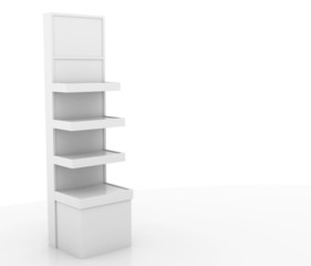 Empty retail shelves