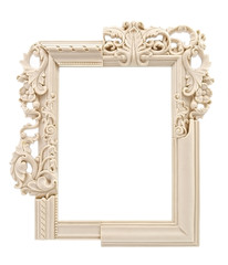 White vintage frame