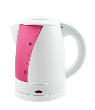 Electric kettle isolated