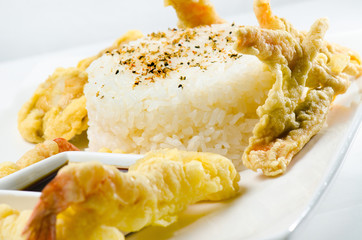 chicken with rice in Japanese