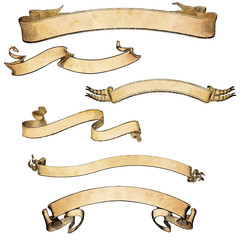 Six Vintage-Style Banners