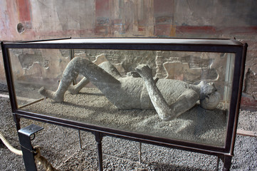 Pompei - Petrified body - obrazy, fototapety, plakaty