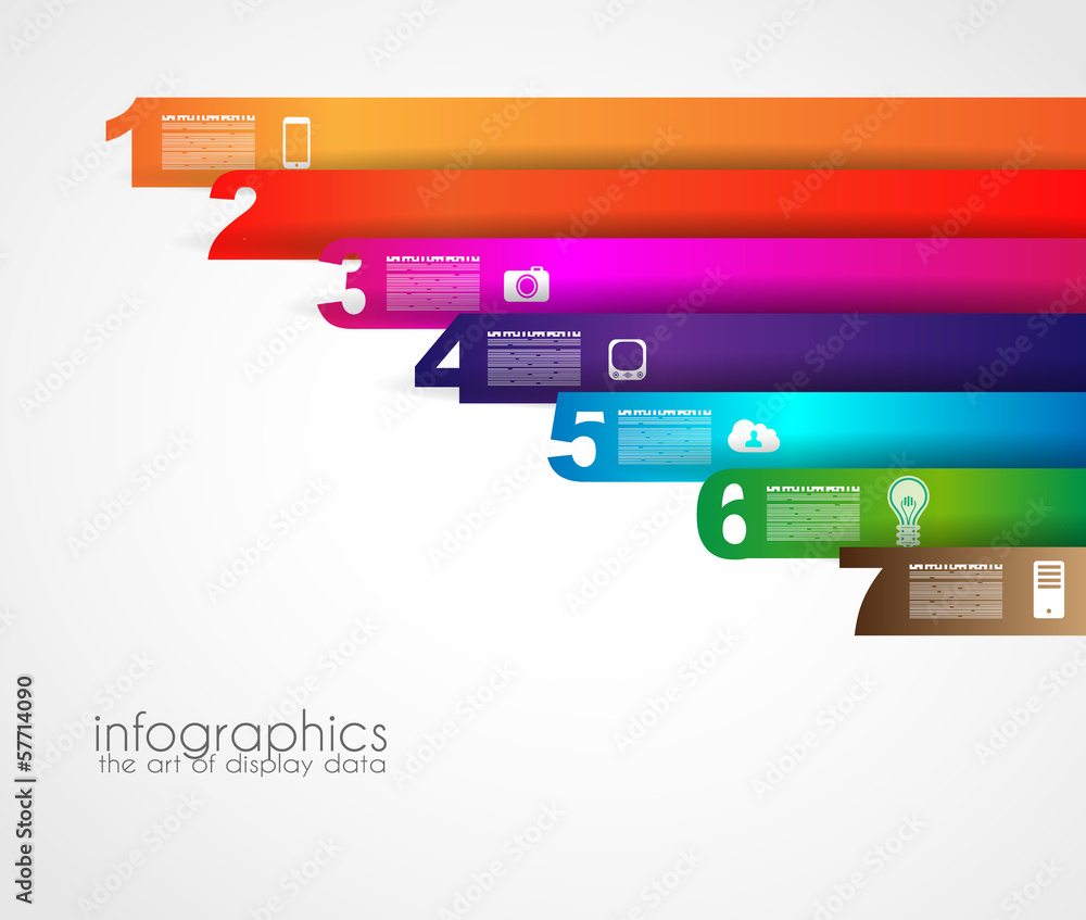 Poster timeline to display your data with infographic elements