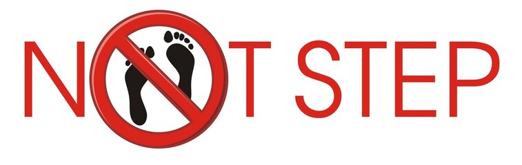 NOT STEP barefoot
