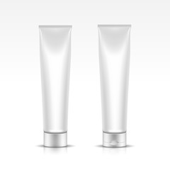 Vector Illustration of Tube for Cosmetic Package