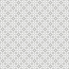 Seamless Dots and Floral Background