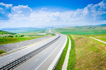 Highway during summer