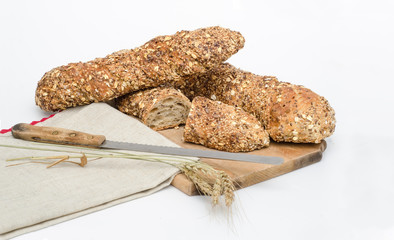Rustic bread with oak