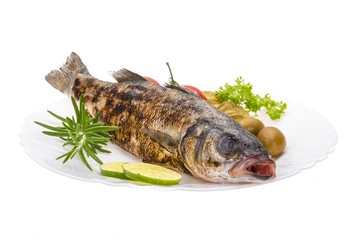 Roasted seabass
