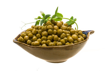 Marinated green peas