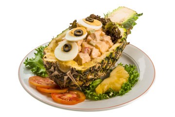Pineapple and chiken salad