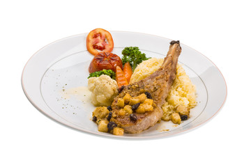 Pork t-bone steak