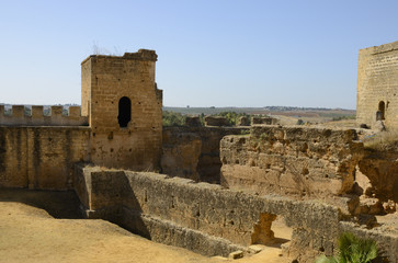 Interior of the castle of Alcala, Andalusia, Spain