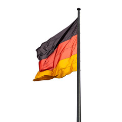 flagpole with state flag of Germany