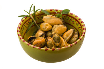 Marinated mussels