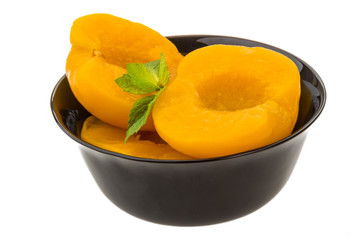 Marinated peaches