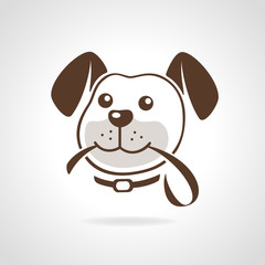 dog with leash