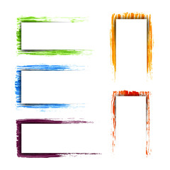 collection of colorful detailed frames