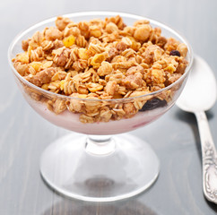 Yogurt with muesli