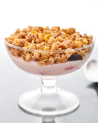 Yogurt with muesli
