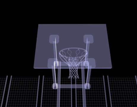 Basketball court. X-ray