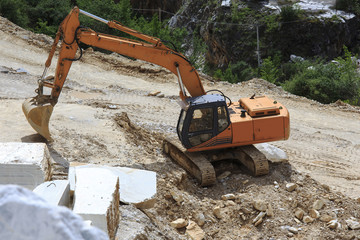 Working the Marble Quarry - Italy