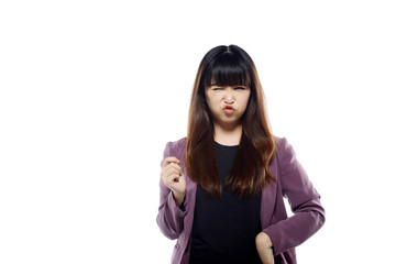 Asian Woman With Funny Expression