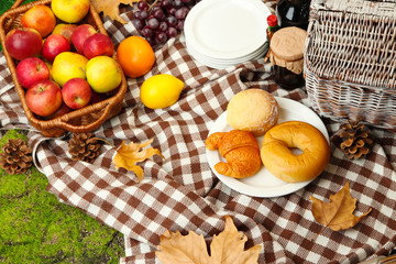 Outdoors picnic close up