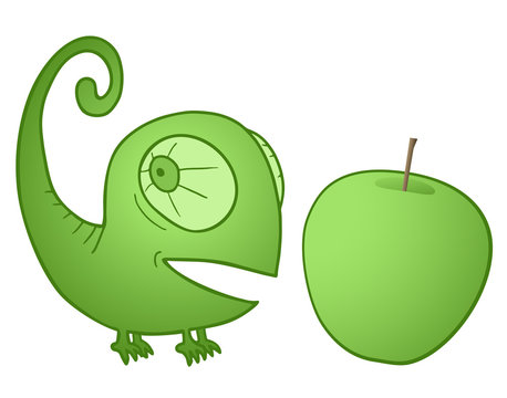 Chameleon apple