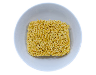 Cup dried noodles of fast preparation