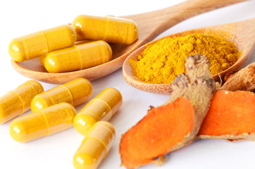 Tumeric roots herbal medicines.