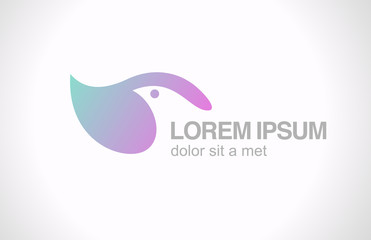 Logo Bird abstract design template. SPA Healthcare Cosmetcs