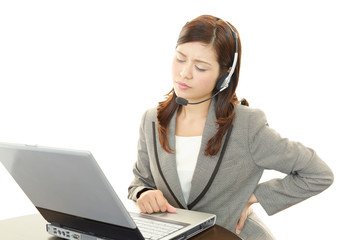 疲れたオペレーター