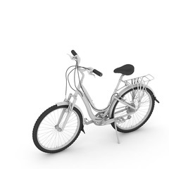 3d Bicycle isolated on white background