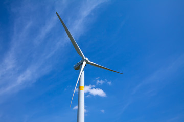 wind power generator on the grassland