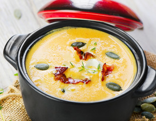 Creamy pumpkin soup