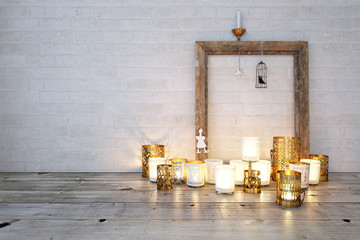 Teelichter am Boden - Candle lights on floor