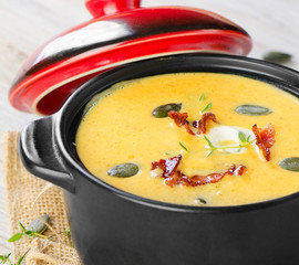 Creamy pumpkin soup