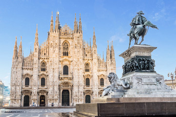 Fototapeta premium Katedra w Mediolanie Dome, Włochy