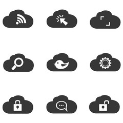cloud computing icons