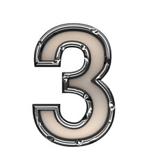 isolated metal figure