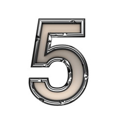 isolated metal figure