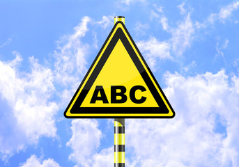 ABC ROAD SIGN