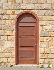 brown door
