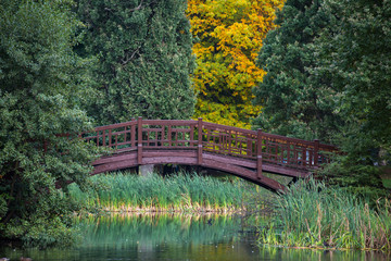 Fototapeta premium Holzbrücke