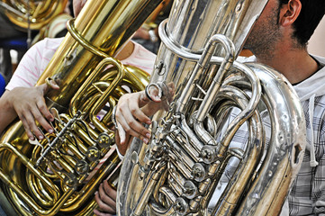 tubas, música, instrumentos musicales, sonidos