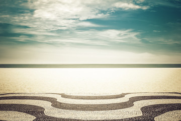 Mosaic on Copacabana Beach in Rio de Janeiro