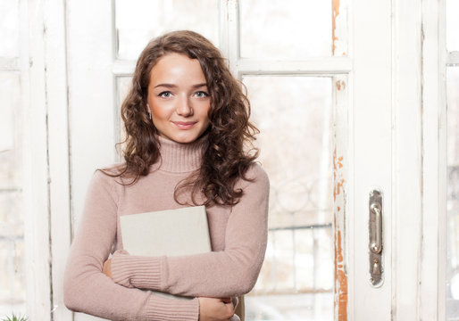 Pretty student girl