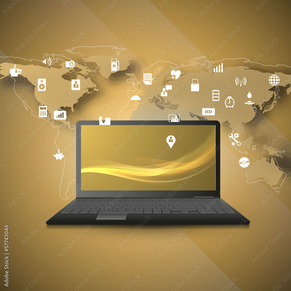 Poster cloud computing concept